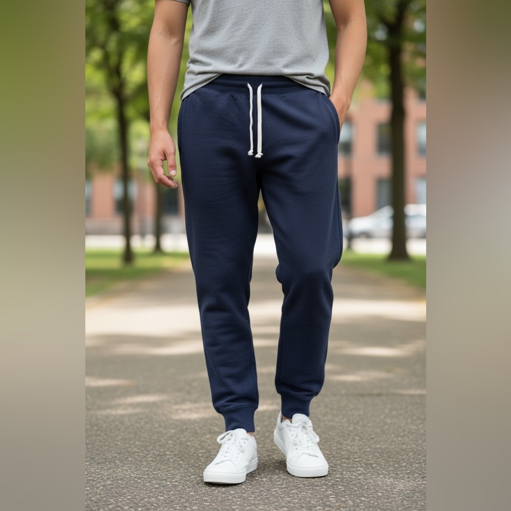 Men's Navy Jogger Pants